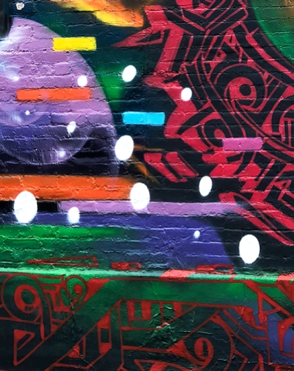 Detail of mural on 27th Street