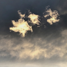 Three clouds